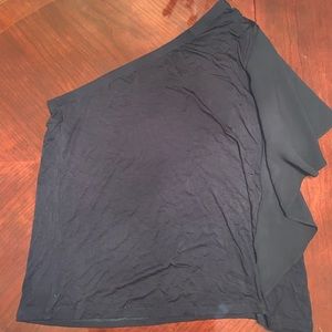 Black one shoulder shirt